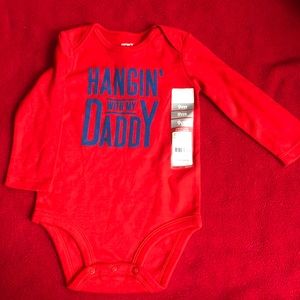 SOLD - Carters Daddy long sleeve onesie